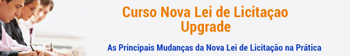Curso Presencial - Nova Lei de Licitação e Contratação Pública